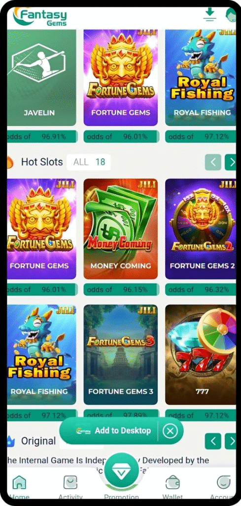 Fantasy Gems Game